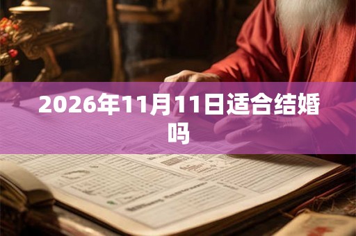 2026年11月11日适合结婚吗
