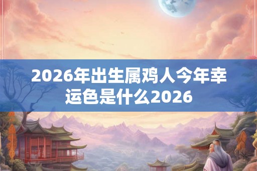 2026年出生属鸡人今年幸运色是什么2026 2026年出生属鸡人今年幸运色是什么2026