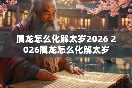 属龙怎么化解太岁2026 2026属龙怎么化解太岁