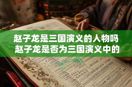 赵子龙是三国演义的人物吗 赵子龙是否为三国演义中的角色