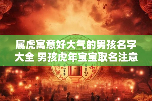 属虎寓意好大气的男孩名字大全 男孩虎年宝宝取名注意事项