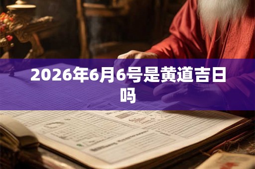 2026年6月6号是黄道吉日吗