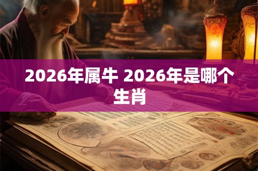 2026年属牛 2026年是哪个生肖