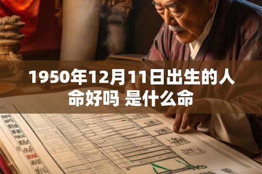 1950年12月11日出生的人命好吗 是什么命