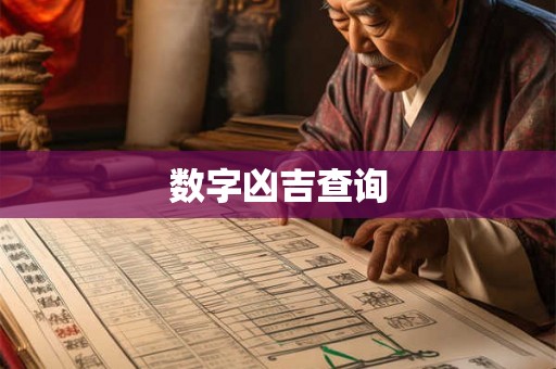 数字凶吉查询
