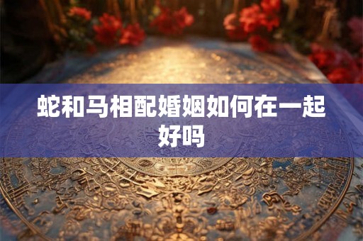 蛇和马相配婚姻如何在一起好吗