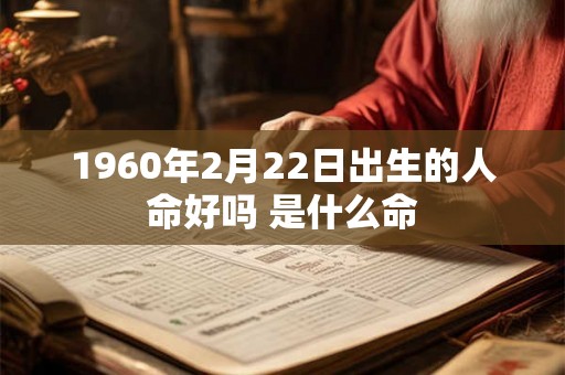 1960年2月22日出生的人命好吗 是什么命