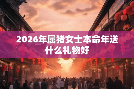 2026年属猪女士本命年送什么礼物好