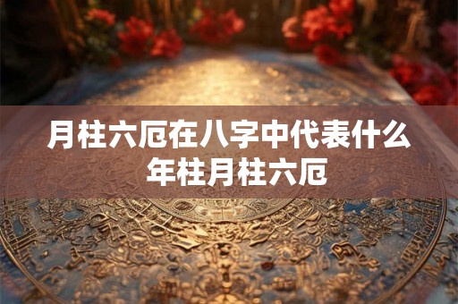 月柱六厄在八字中代表什么  年柱月柱六厄