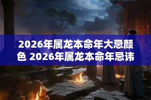 2026年属龙本命年大忌颜色 2026年属龙本命年忌讳用什么颜色