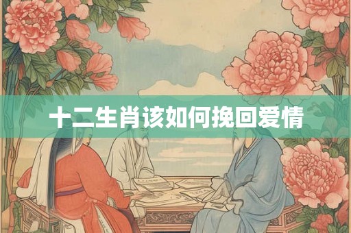 十二生肖该如何挽回爱情