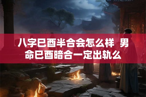 八字巳酉半合会怎么样  男命巳酉暗合一定出轨么