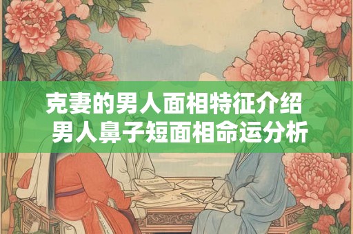 克妻的男人面相特征介绍  男人鼻子短面相命运分析