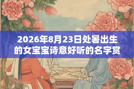 2026年8月23日处暑出生的女宝宝诗意好听的名字赏析