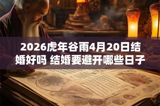 2026虎年谷雨4月20日结婚好吗 结婚要避开哪些日子 2026虎年谷雨4月20日结婚好吗 结婚要避开哪些日子