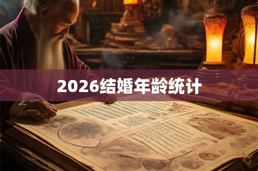 2026结婚年龄统计