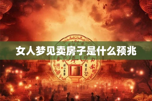 女人梦见卖房子是什么预兆