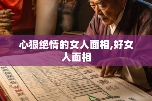 心狠绝情的女人面相,好女人面相