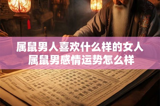 属鼠男人喜欢什么样的女人 属鼠男感情运势怎么样