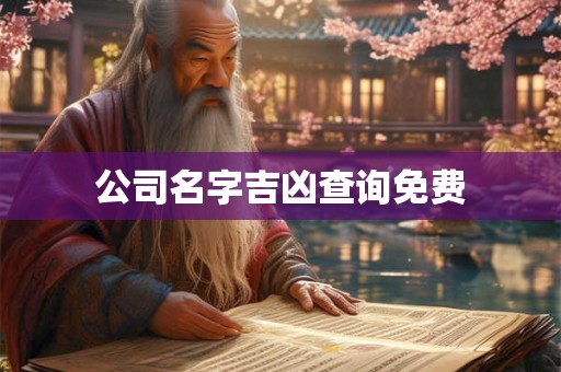 公司名字吉凶查询免费