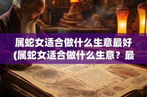 属蛇女适合做什么生意最好(属蛇女适合做什么生意？最佳行业分析！)