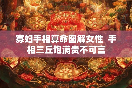 寡妇手相算命图解女性  手相三丘饱满贵不可言