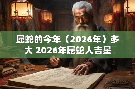属蛇的今年（2026年）多大 2026年属蛇人吉星