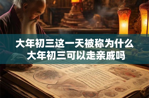 大年初三这一天被称为什么 大年初三可以走亲戚吗
