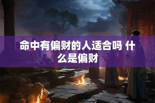 命中有偏财的人适合吗 什么是偏财