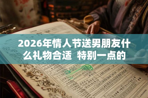 2026年情人节送男朋友什么礼物合适  特别一点的