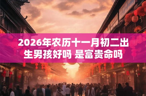 2026年农历十一月初二出生男孩好吗 是富贵命吗