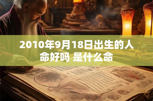 2010年9月18日出生的人命好吗 是什么命 2010年9月18日出生的人命好吗 是什么命
