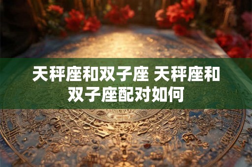 天秤座和双子座 天秤座和双子座配对如何