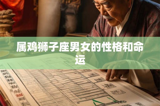 属鸡狮子座男女的性格和命运