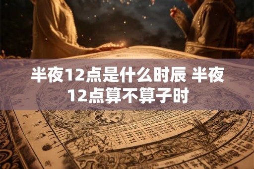 半夜12点是什么时辰 半夜12点算不算子时