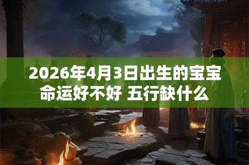 2026年4月3日出生的宝宝命运好不好 五行缺什么 2026年4月3日出生的宝宝命运好不好 五行缺什么