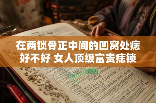 在两锁骨正中间的凹窝处痣好不好 女人顶级富贵痣锁骨痣
