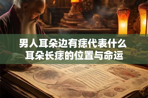 男人耳朵边有痣代表什么 耳朵长痣的位置与命运