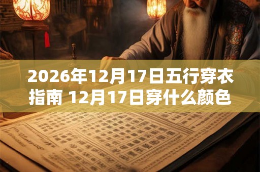 2026年12月17日五行穿衣指南 12月17日穿什么颜色的衣服