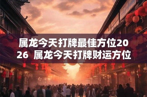 属龙今天打牌最佳方位2026 属龙今天打牌财运方位2026 属龙今天打牌最佳方位2026 属龙今天打牌财运方位2026