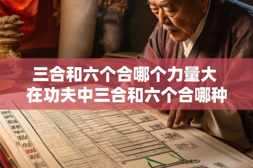 三合和六个合哪个力量大 在功夫中三合和六个合哪种招式的攻击力更强 三合和六个合哪个力量大 在功夫中三合和六个合哪种招式的攻击力更强