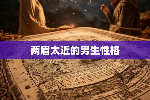 两眉太近的男生性格