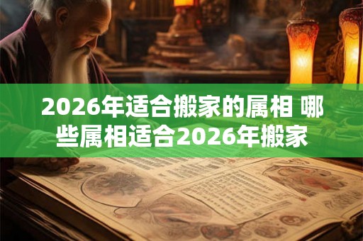 2026年适合搬家的属相 哪些属相适合2026年搬家