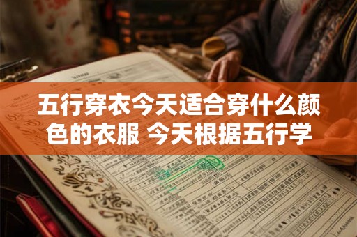五行穿衣今天适合穿什么颜色的衣服 今天根据五行学说适合穿什么颜色的衣服呢 五行穿衣今天适合穿什么颜色的衣服 今天根据五行学说适合穿什么颜色的衣服呢