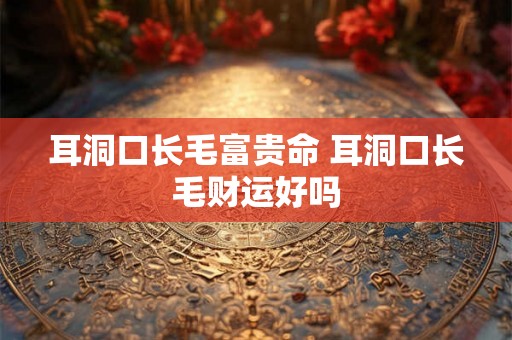 耳洞口长毛富贵命 耳洞口长毛财运好吗