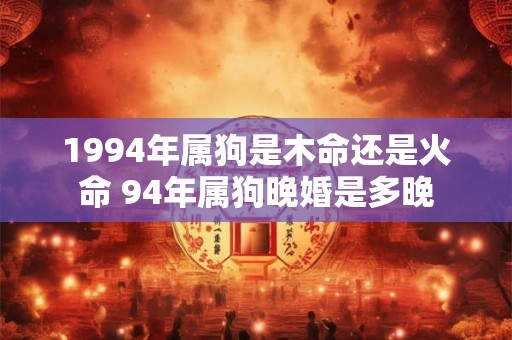 1994年属狗是木命还是火命 94年属狗晚婚是多晚