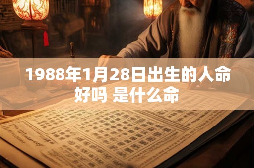 1988年1月28日出生的人命好吗 是什么命 1988年1月28日出生的人命好吗 是什么命