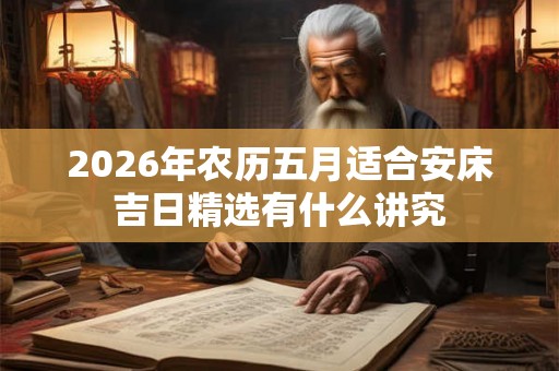 2026年农历五月适合安床吉日精选有什么讲究