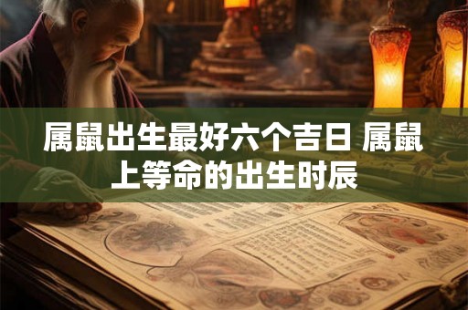 属鼠出生最好六个吉日 属鼠上等命的出生时辰