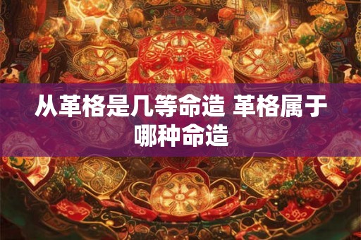 从革格是几等命造 革格属于哪种命造